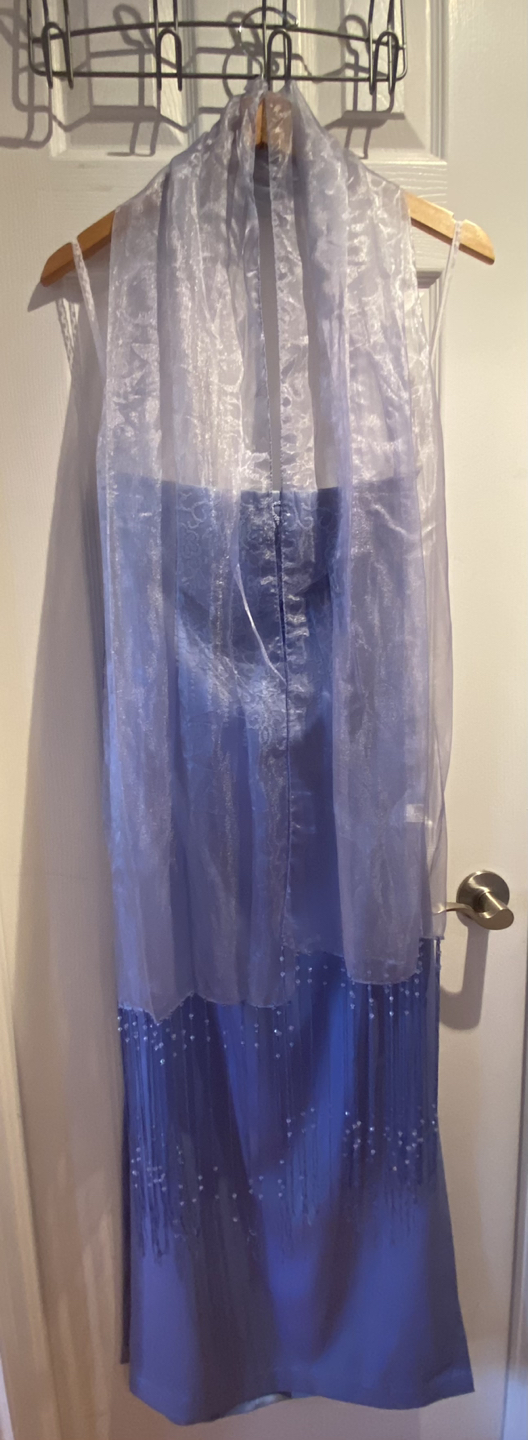 Bridesmaid Strapless Floor-Length Dress Baby Blue - photo 4