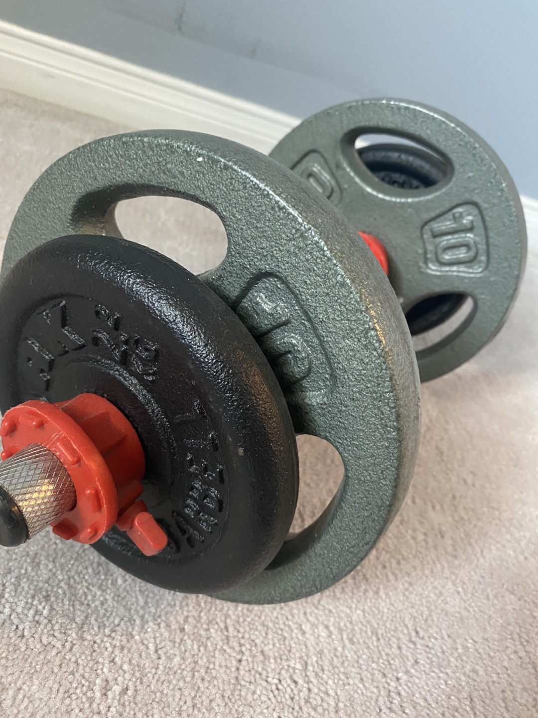 24.4lb adjustable dumbbell thumbnail