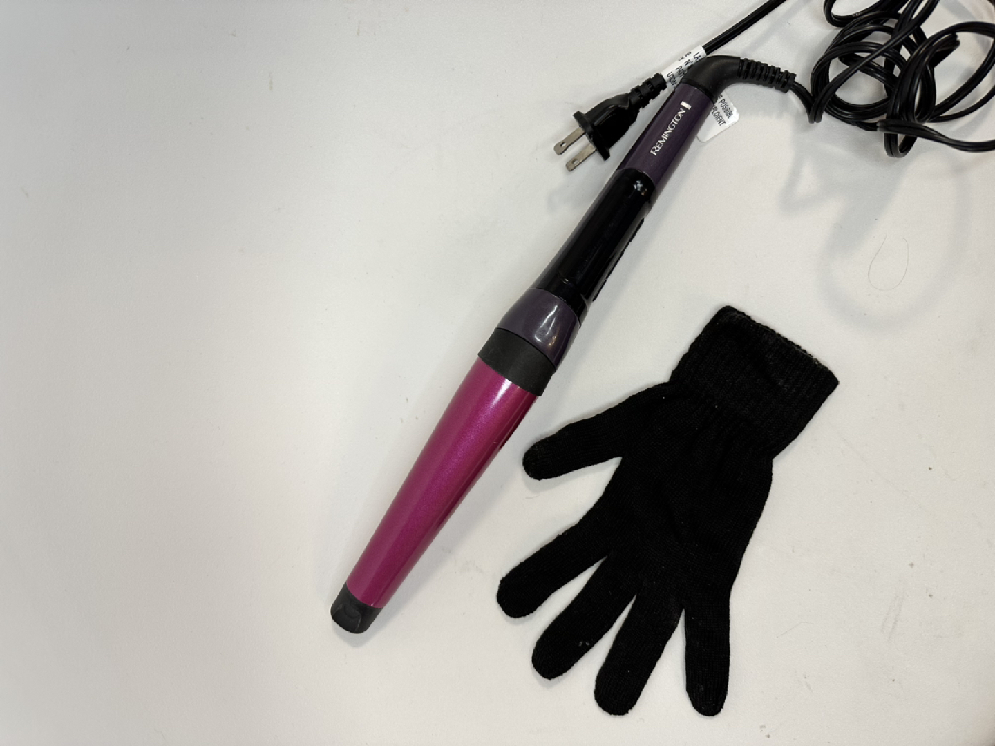 Remington Curling Wand with glove