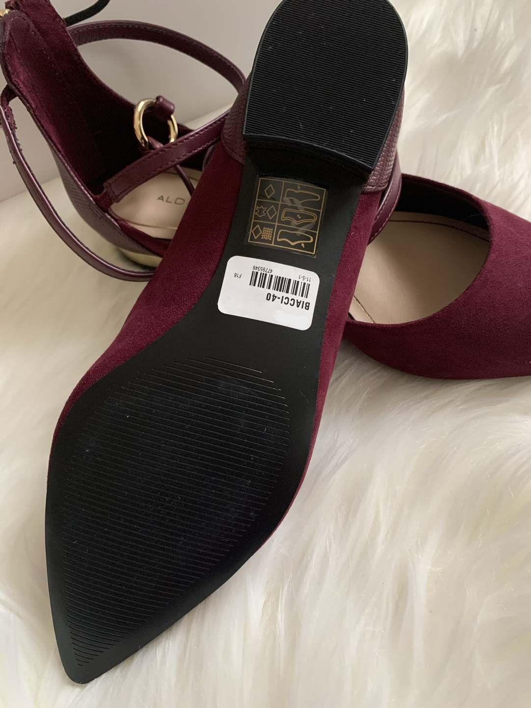 ALDO Shoes, size 6.5, wine color BRAND NEW - photo 3