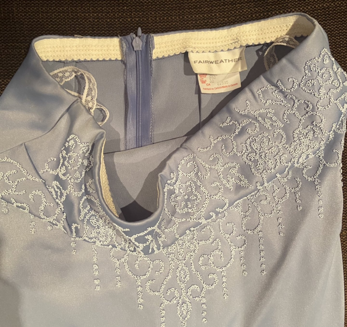 Bridesmaid Strapless Floor-Length Dress Baby Blue - photo 3
