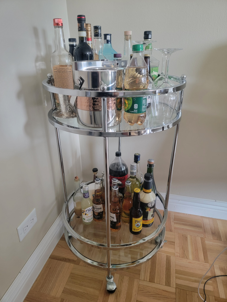 Glass Bar Cart