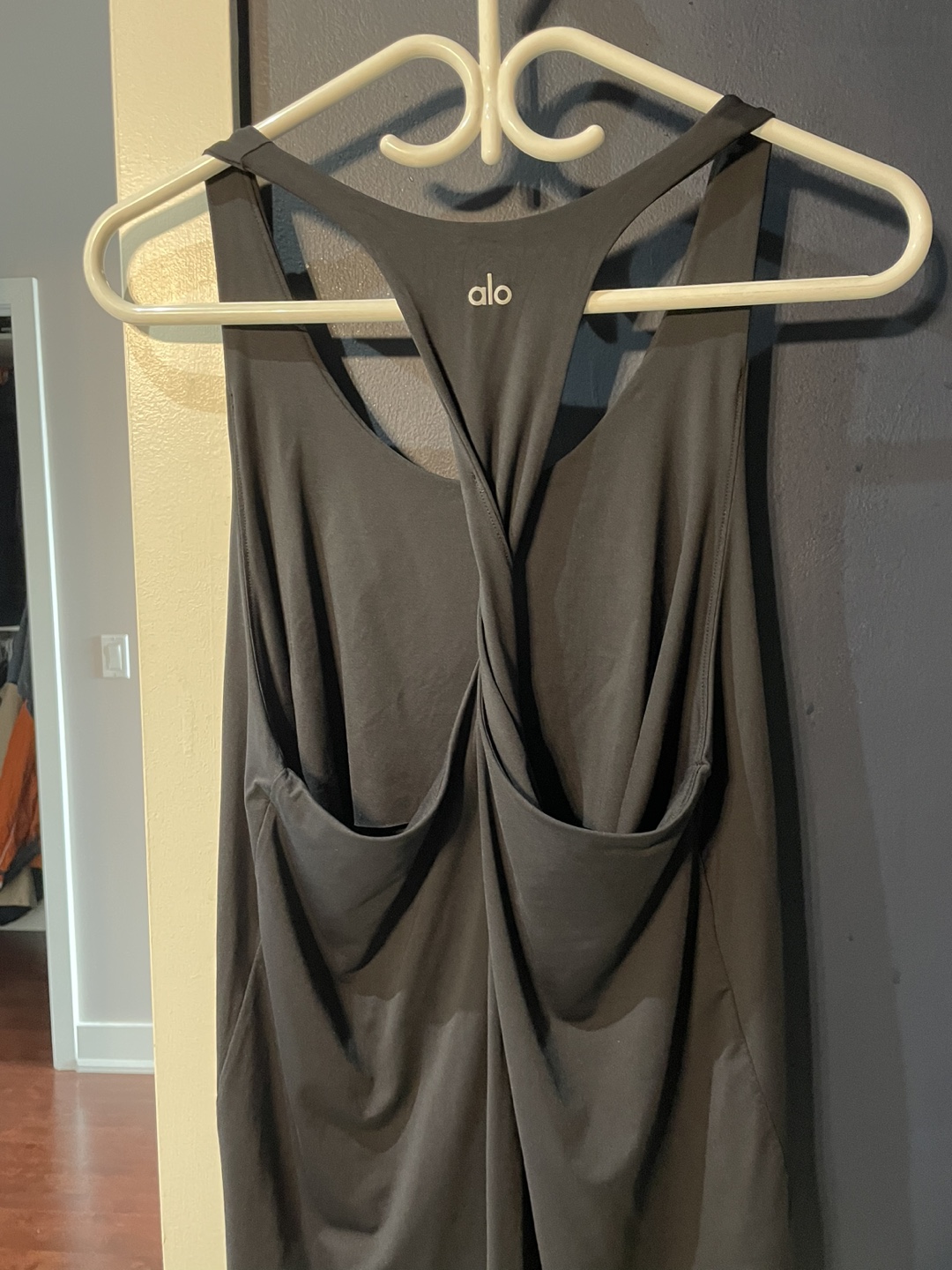 Alo yoga tank in black, size medium thumbnail