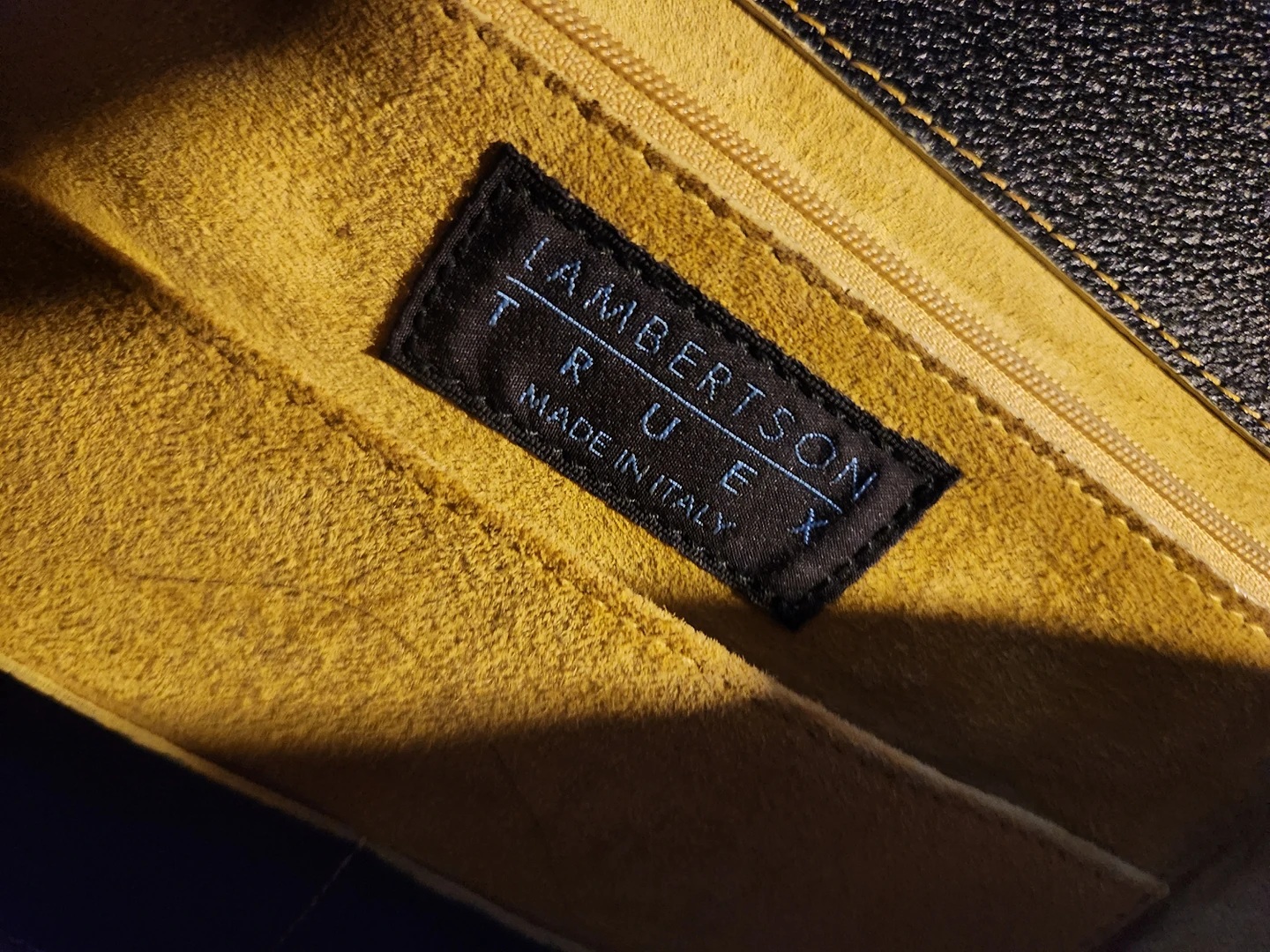 Lambertson black leather handbag, made in Italy image indicator(4)