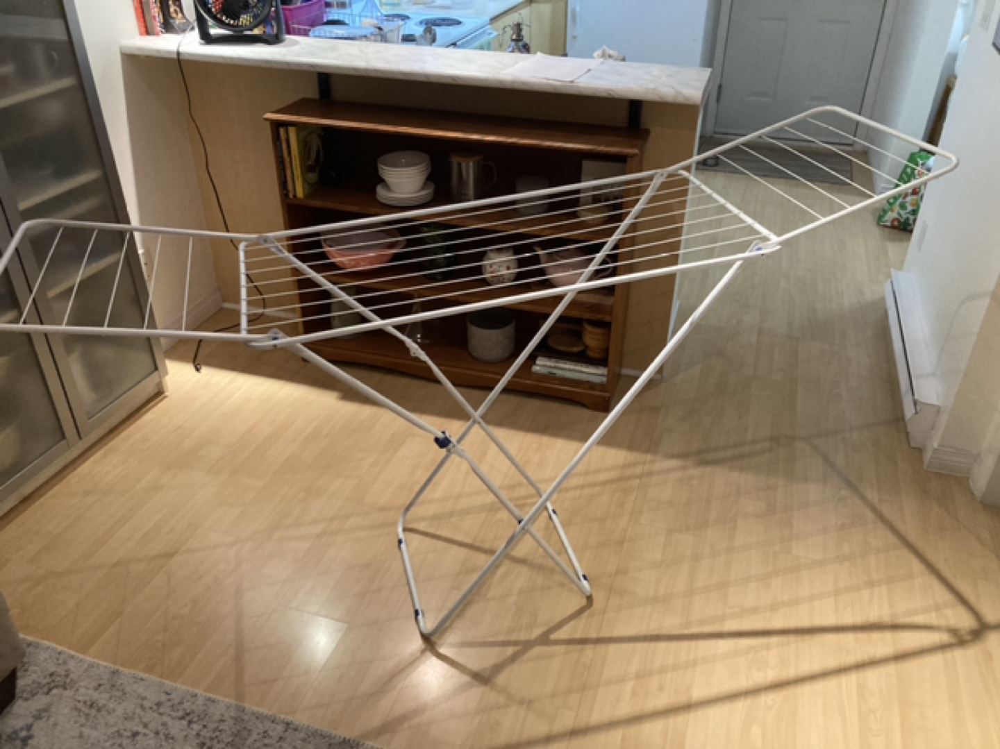 Free Drying rack , good condition , folds up thumbnail