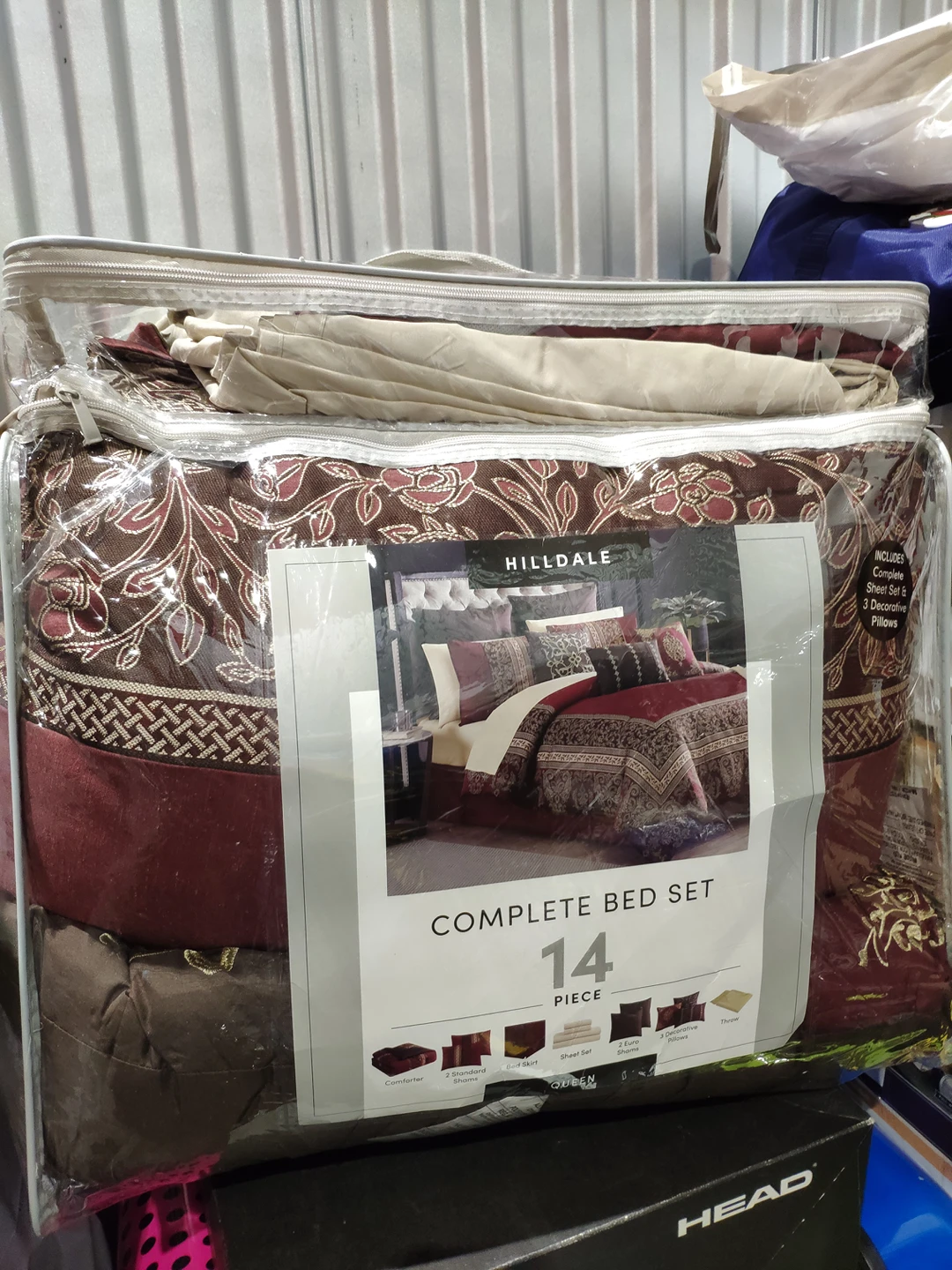 Queen size 14pc complete bed set