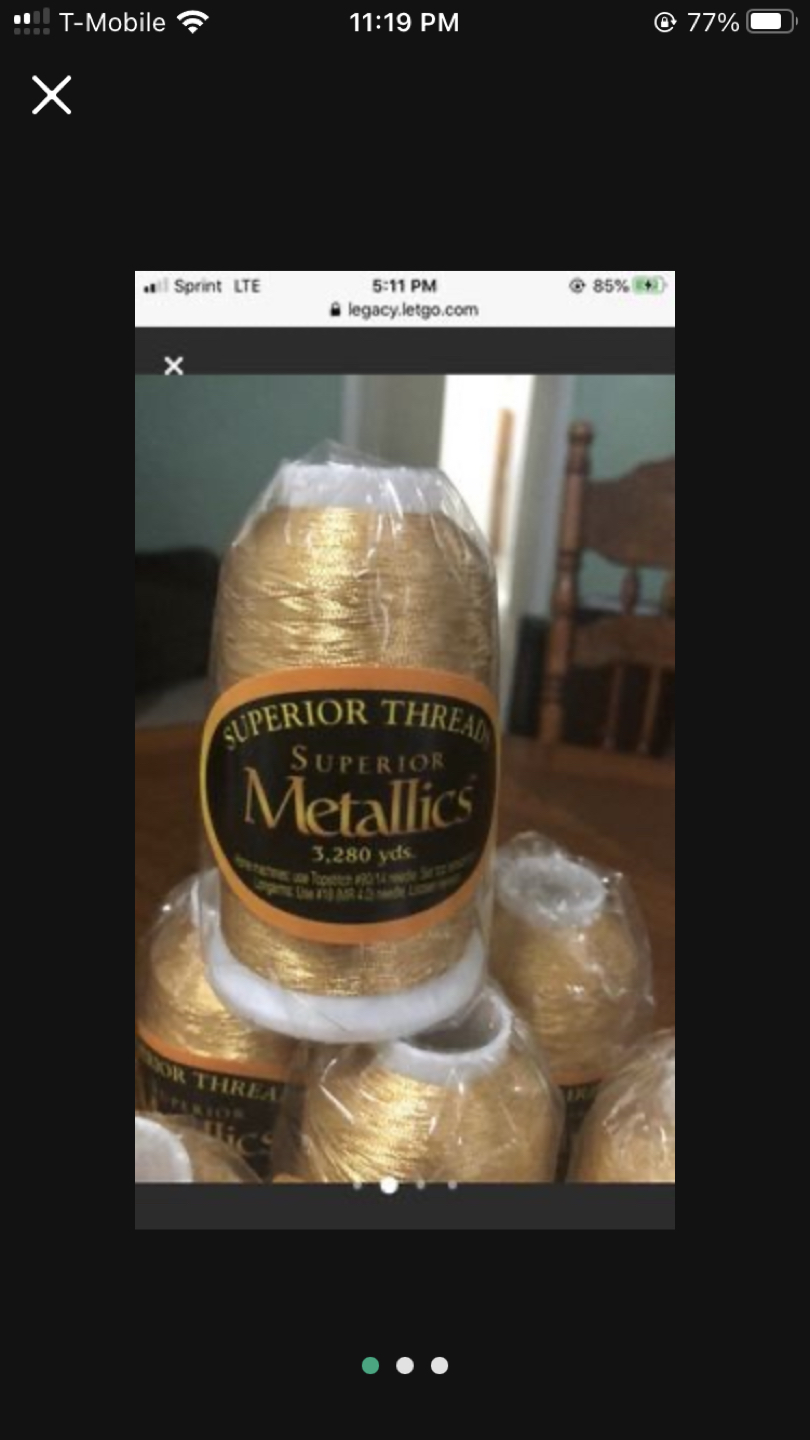 Metallic thread (7 rolls) - photo 2