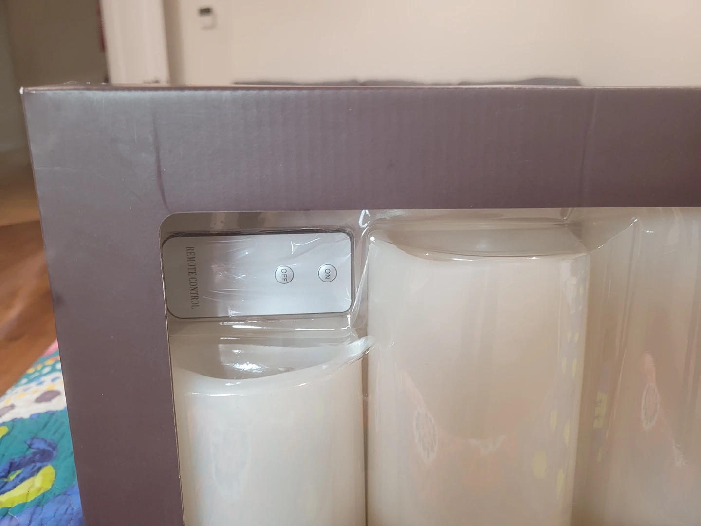 3 PC indoor/outdoor flameless LED candles with remote thumbnail