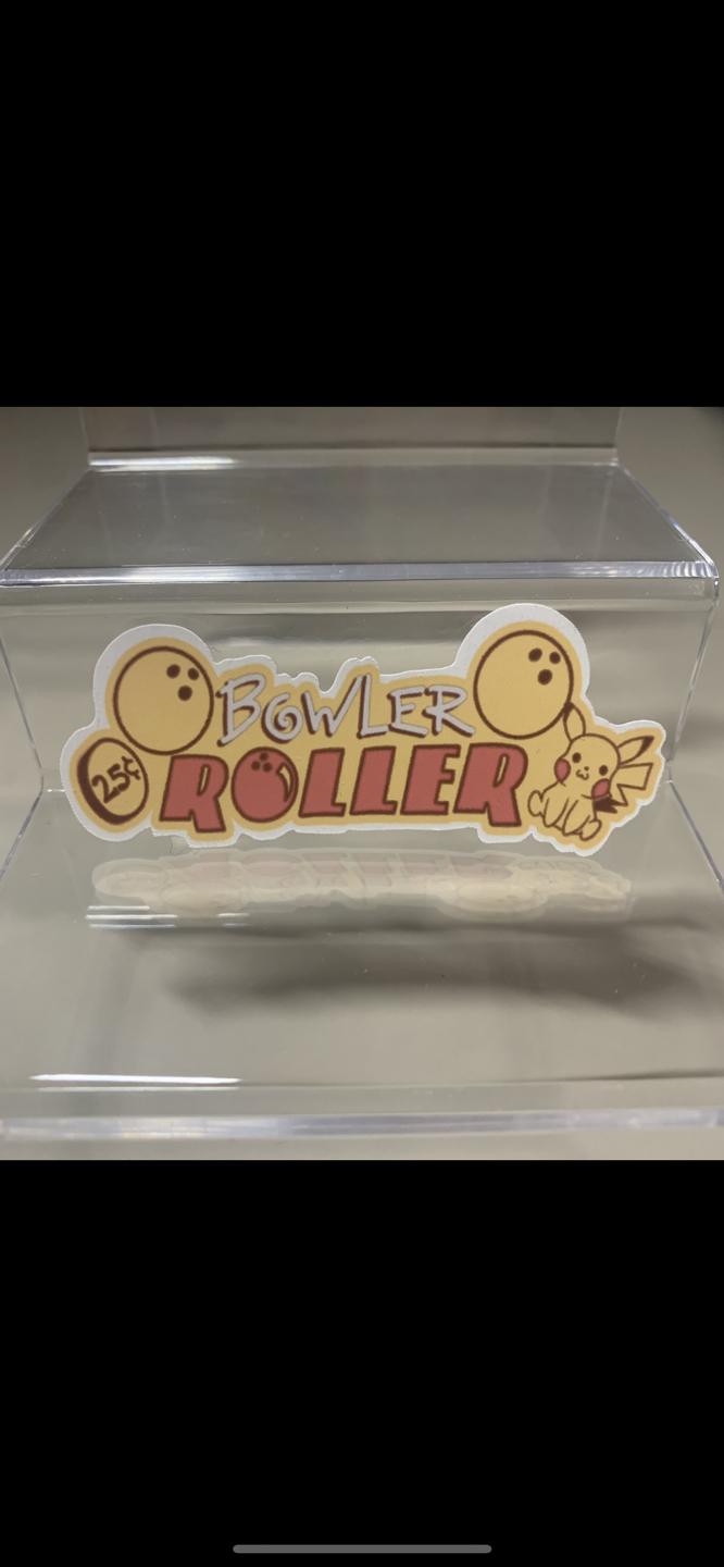 CNE Pikachu bowler roller sticker image indicator(2)