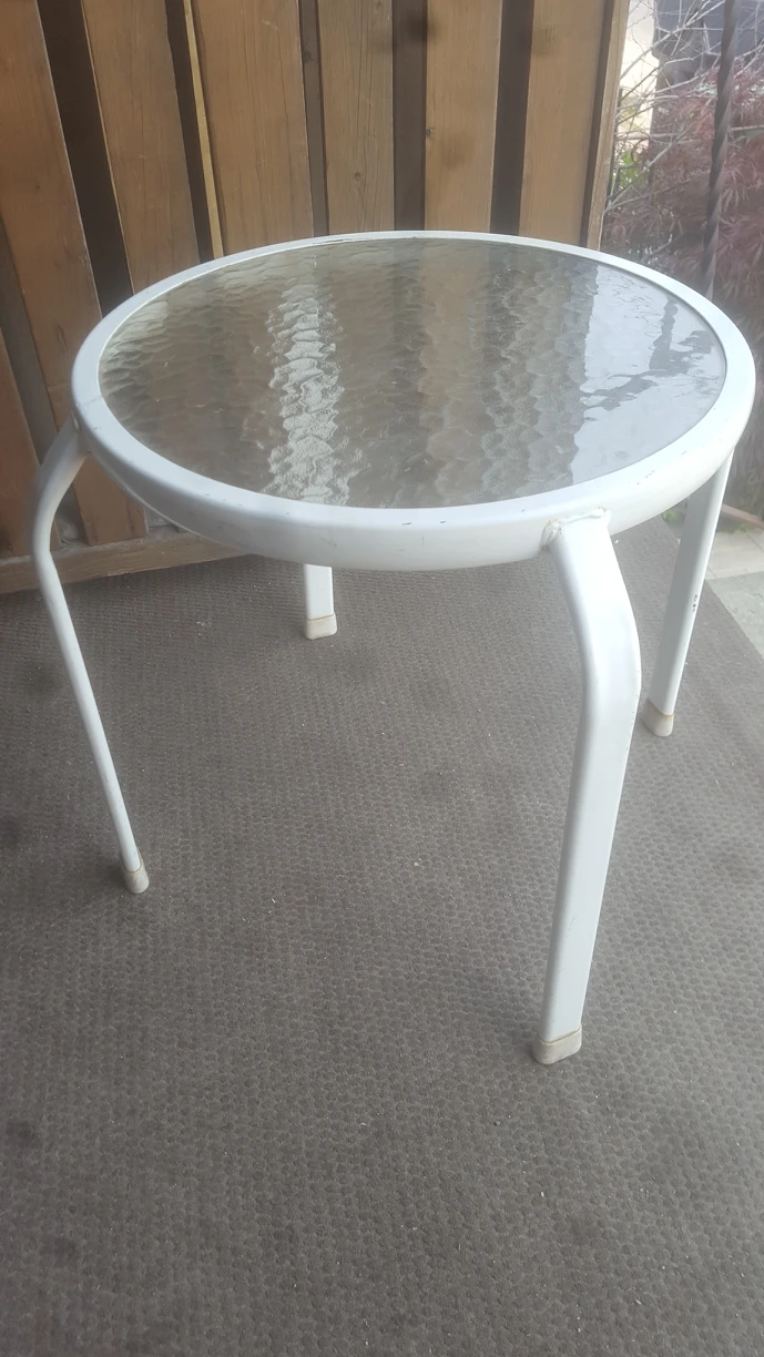 End Side Table Patio Balcony Small 16.5 inch thumbnail