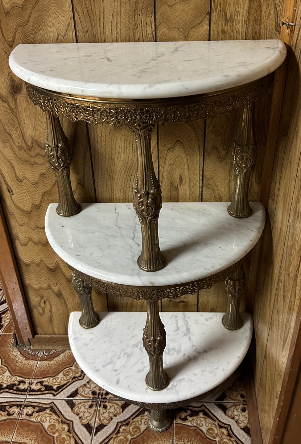 3 Tier Marble Table