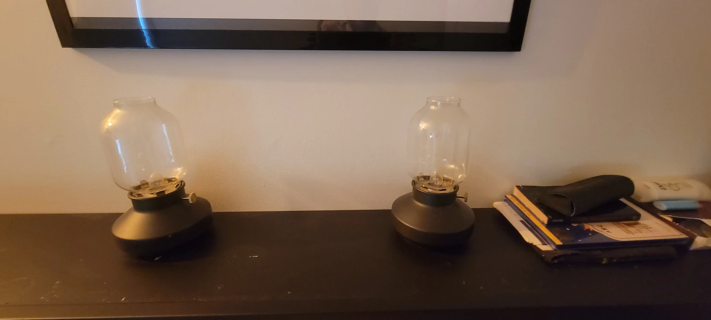 Ikea bedside lantern lights