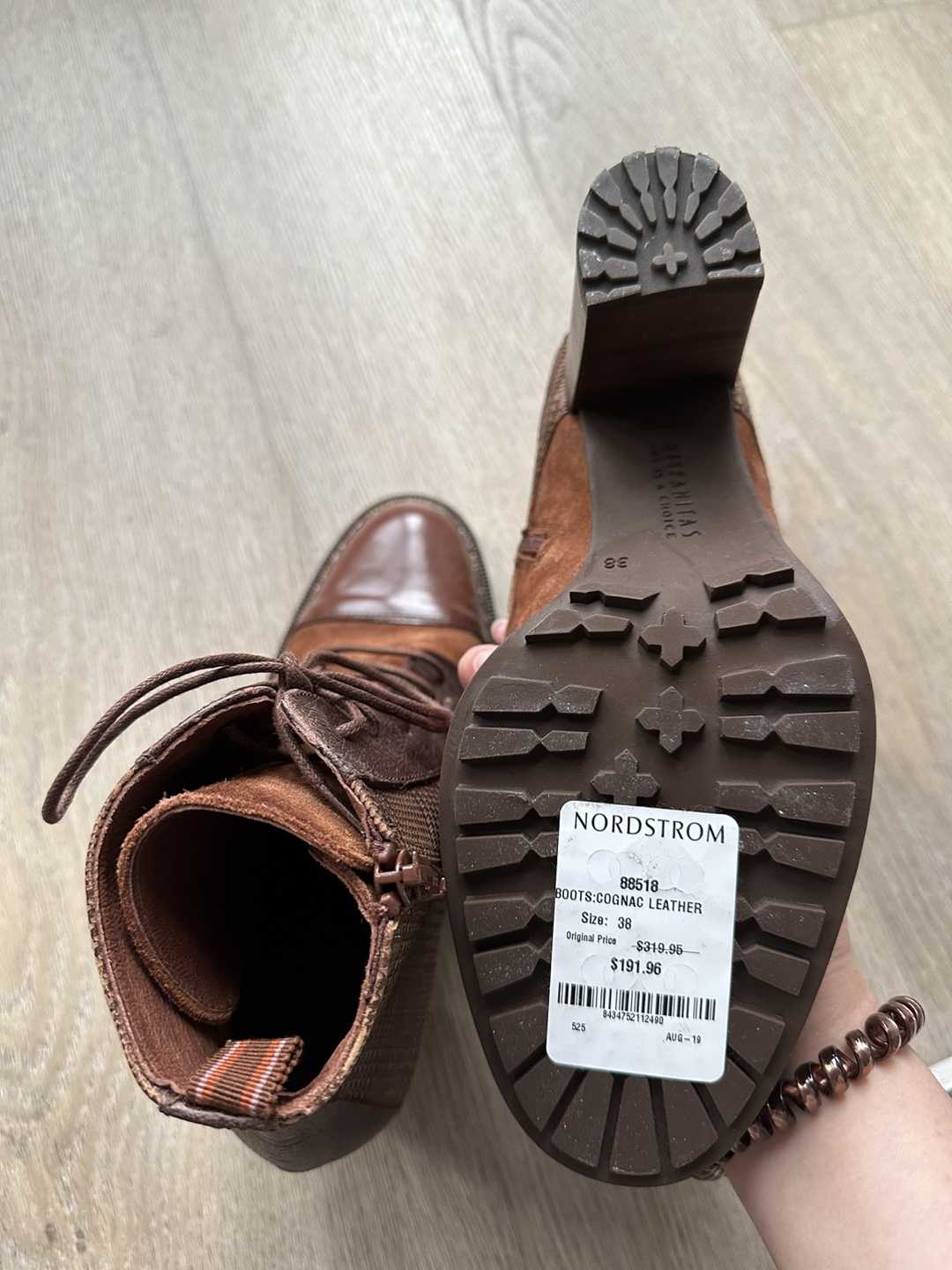 Cognac Leather Ankle Boots image indicator(5)