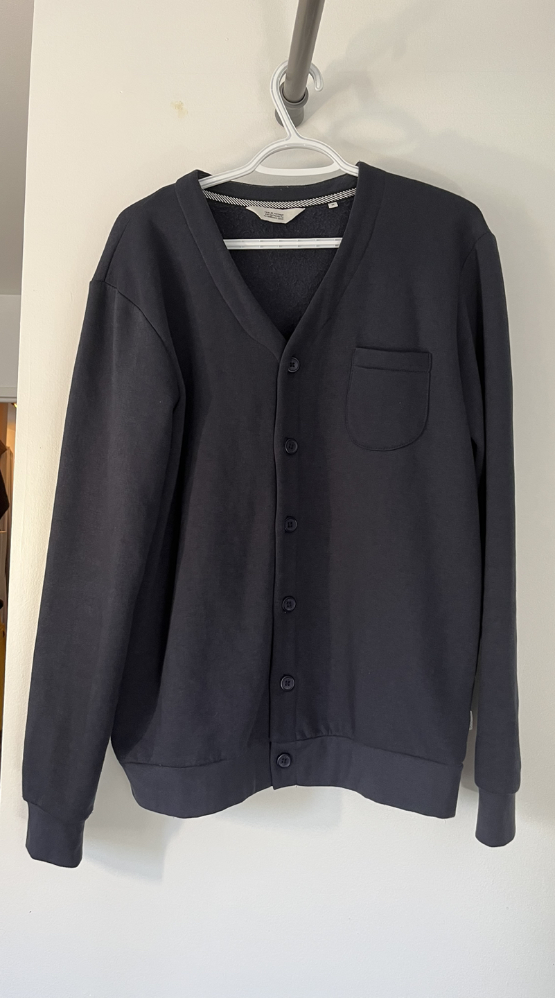 Men Navy Cardigan (M size) thumbnail