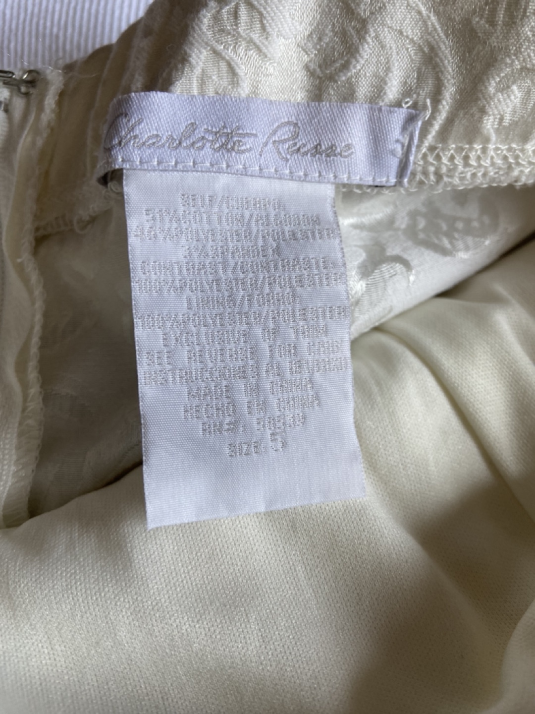 Charlotte Russe Off-White/Cream Bow Front Strapless Dress - photo 3