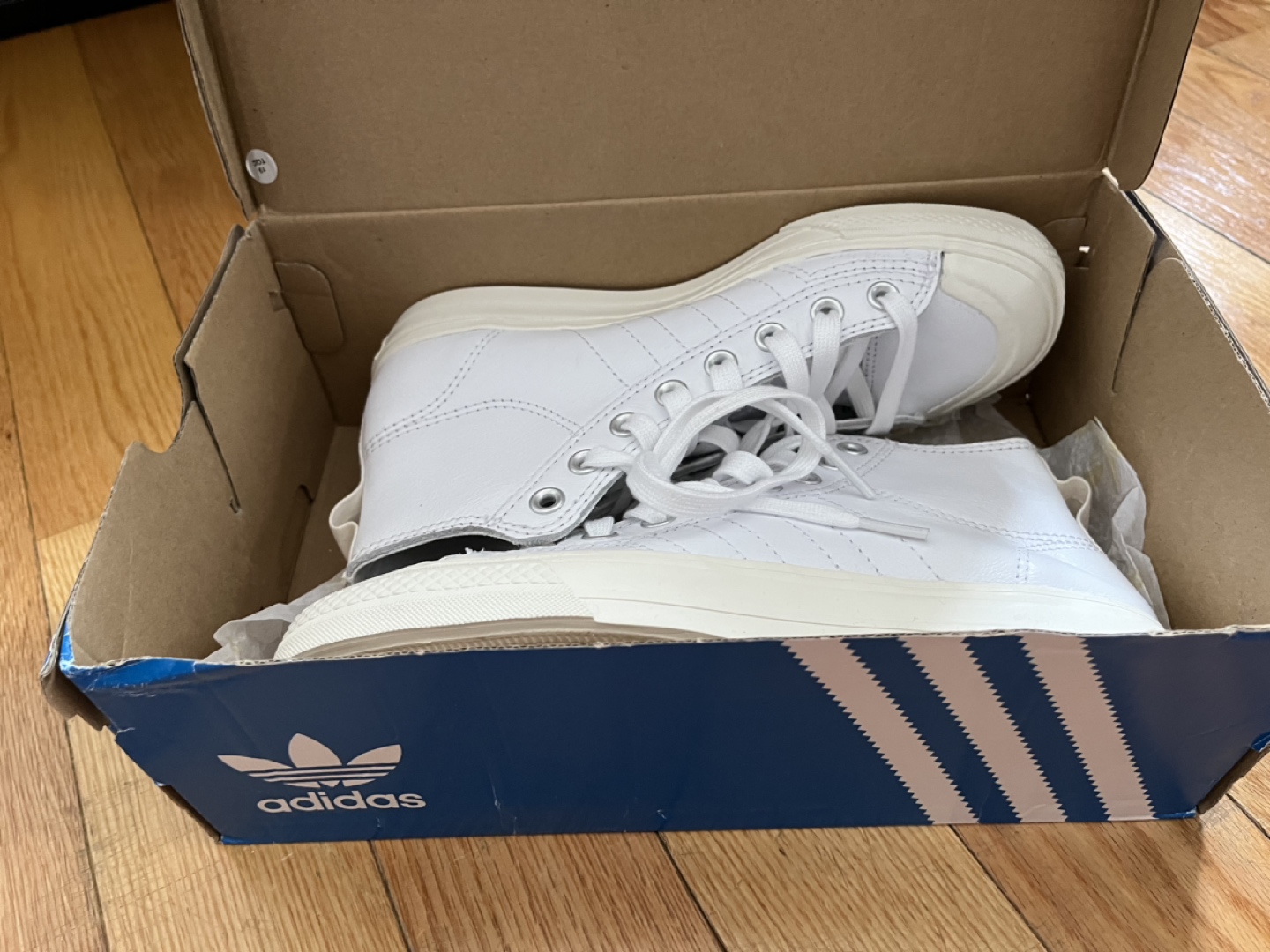 BRAND NEW Adidas High-Top White Sneakers - photo 2