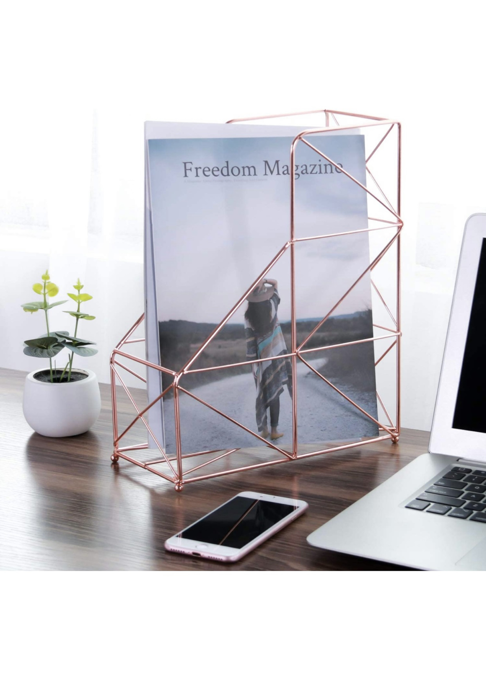 4 piece rose gold office desk set - photo 2