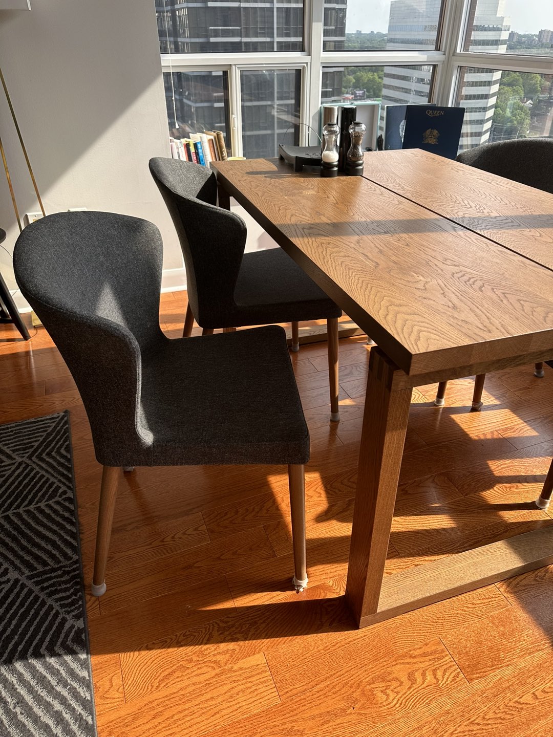 Wooden Dining Table Set, 4 Chairs - photo 3