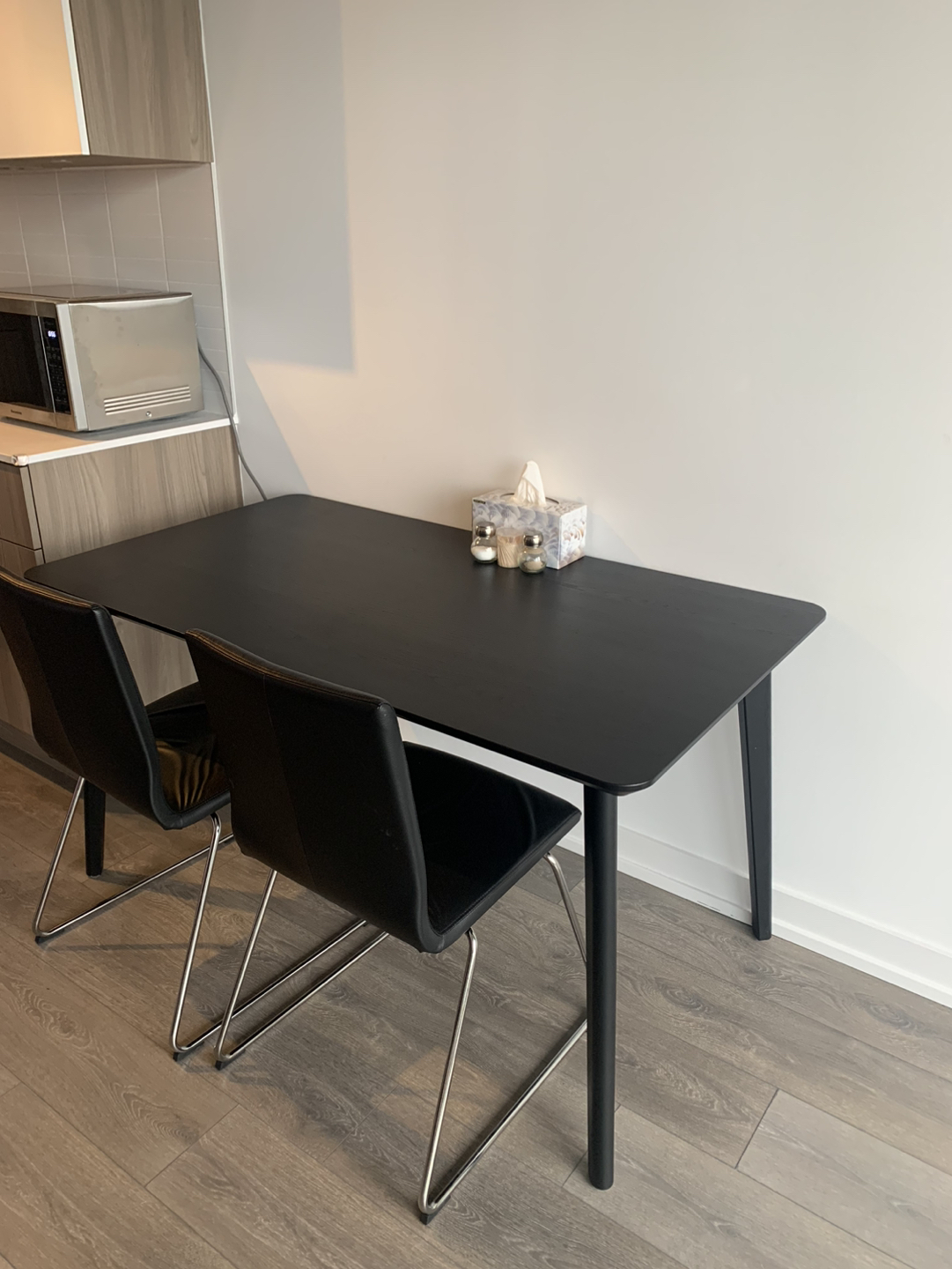 Dining black table and chairs set (or separate) - photo 2
