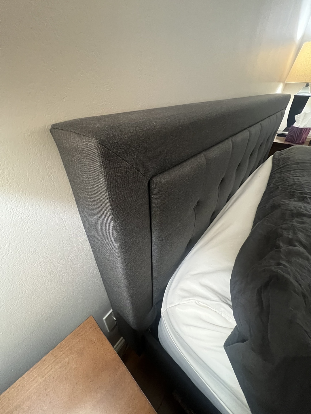 Queen bed frame and headboard (mattress not included) - photo 3