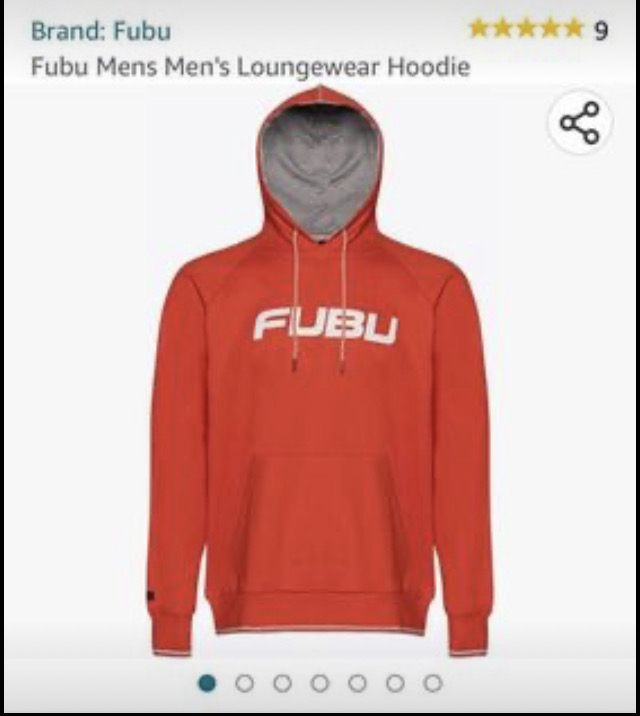 FUBU Men's hoodie orange image indicator(3)