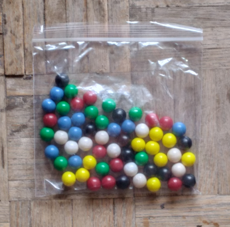 Chinese Checker Game 6 Colors 60 Marbles image indicator(3)