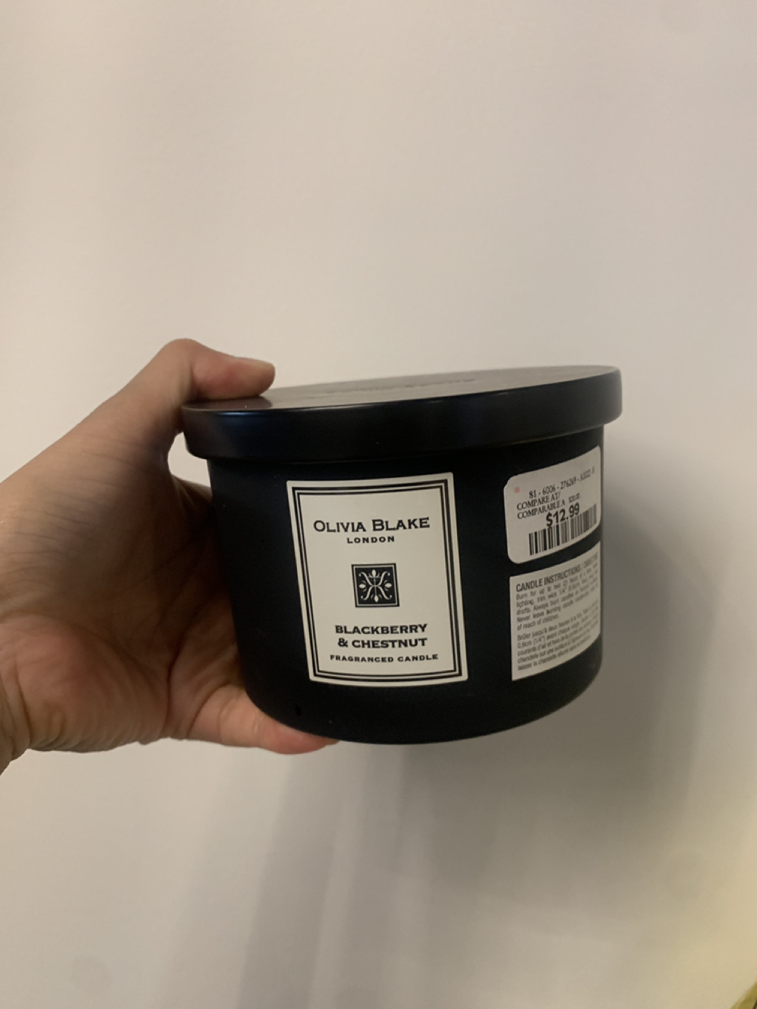 Olivia Blake London Blackberry and Chestnut Candle thumbnail