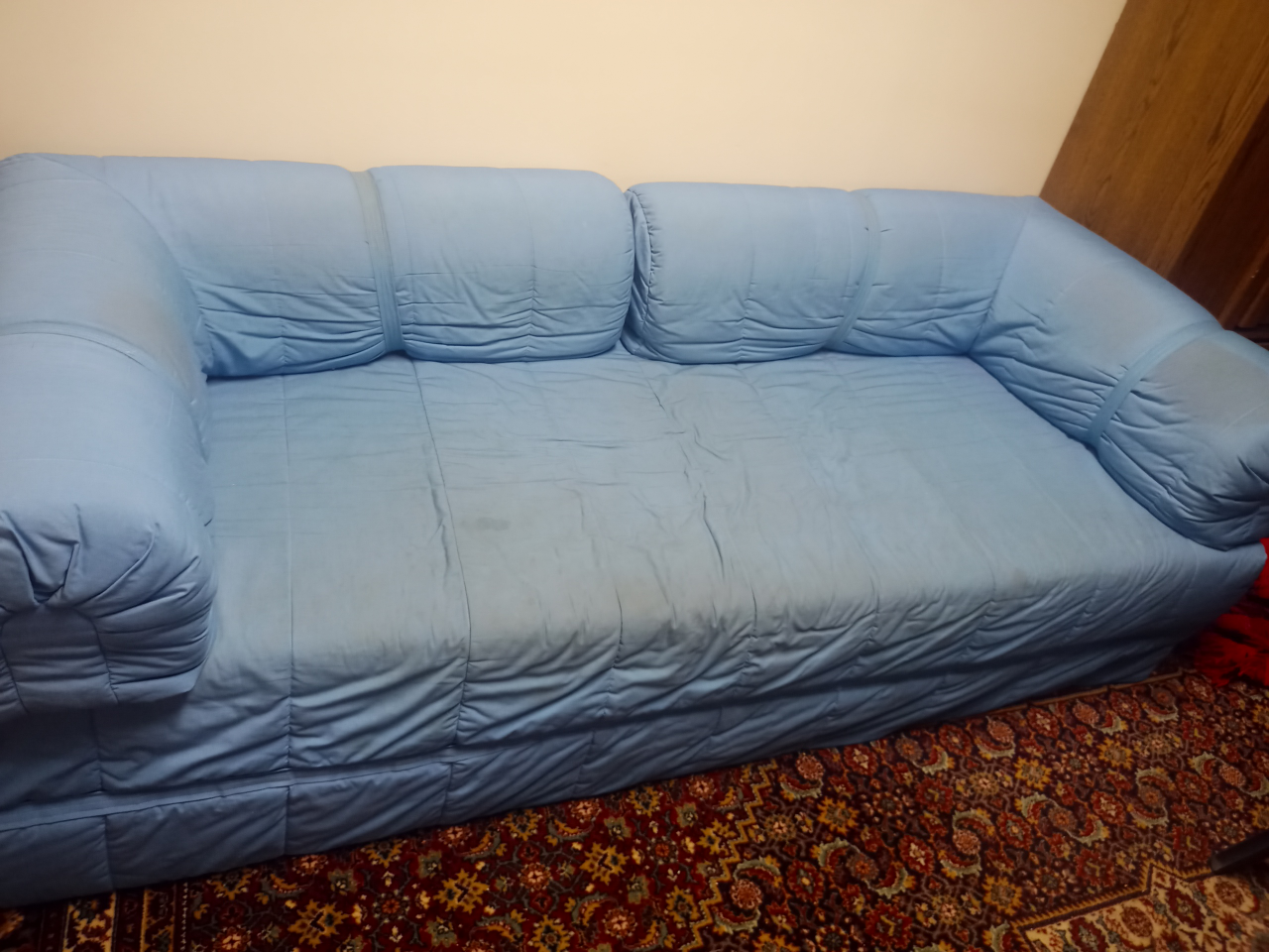 Blue sofa bed