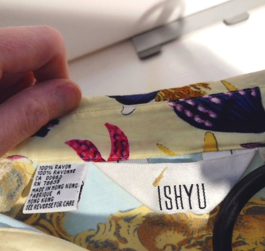 Baroque/aquatic theme button-up shirt image indicator(4)