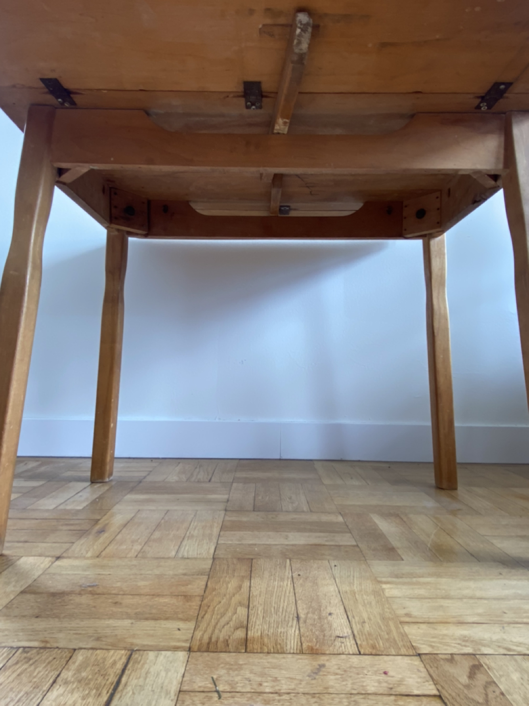 Solid Wood Drop Leaf Dining Table - photo 5