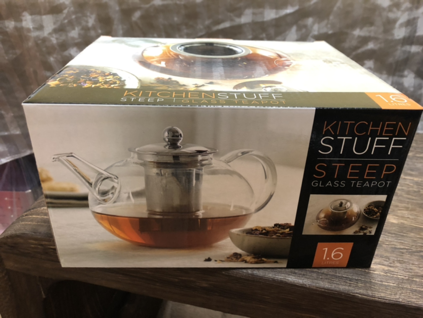Kitchen Stuff steep Glass Teapot with Mesh Infuser 1.6L