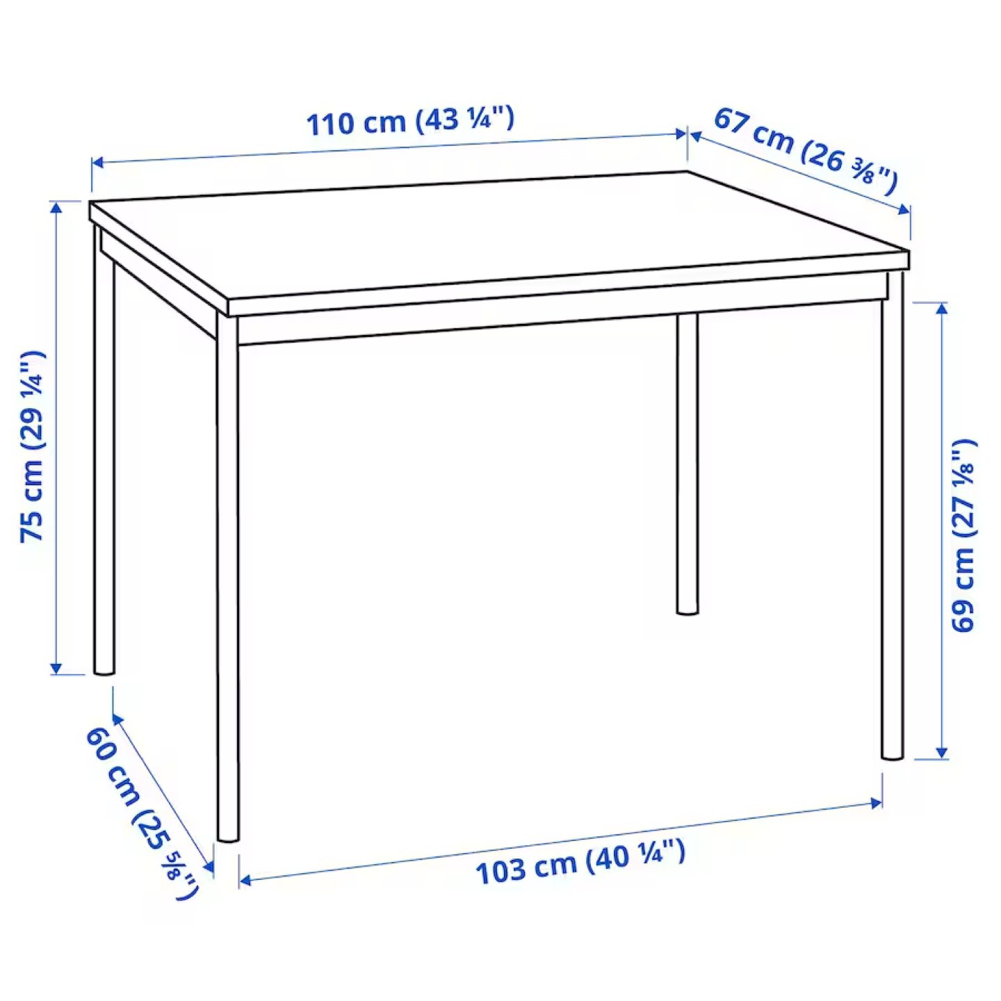 IKEA dining table and 4 chairs set - photo 3