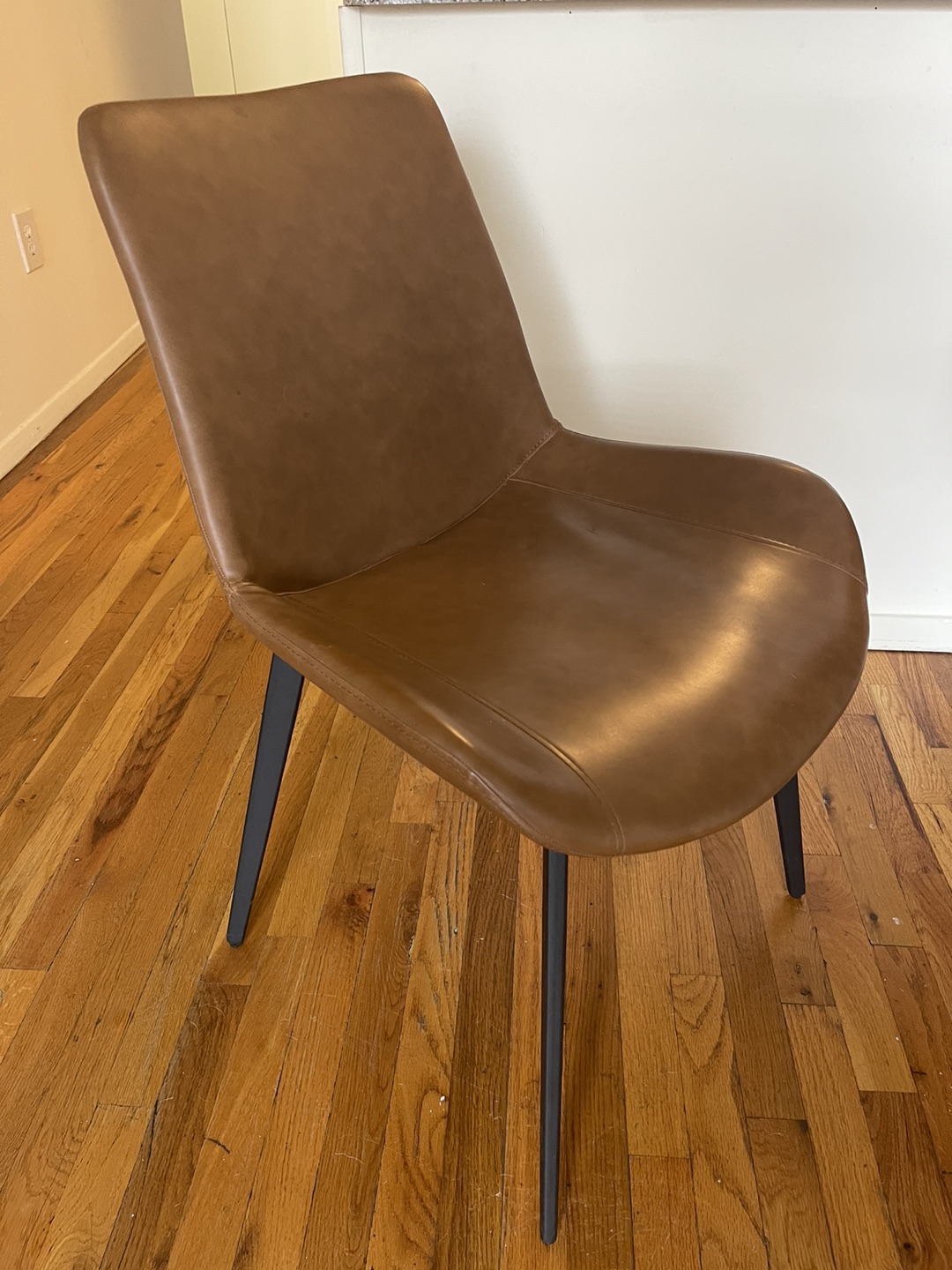Set of 4 Upholstered Leather Chairs - photo 3