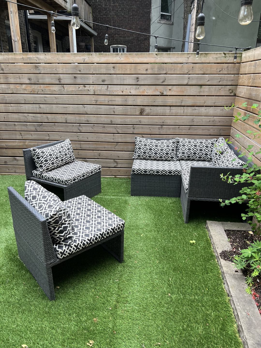 Stunning Outdoor Wicker Patio Set + Custom Cushions - photo 3