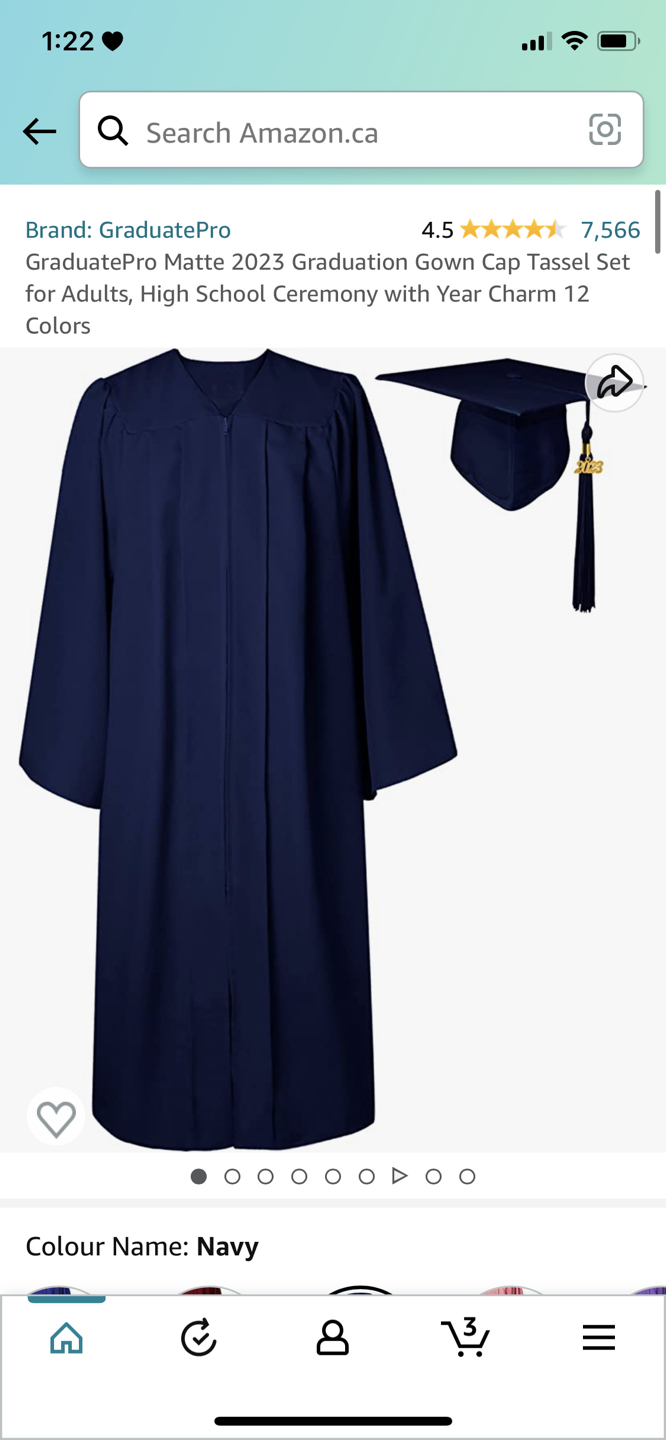 Graduates gown, cap, tassel, stole thumbnail