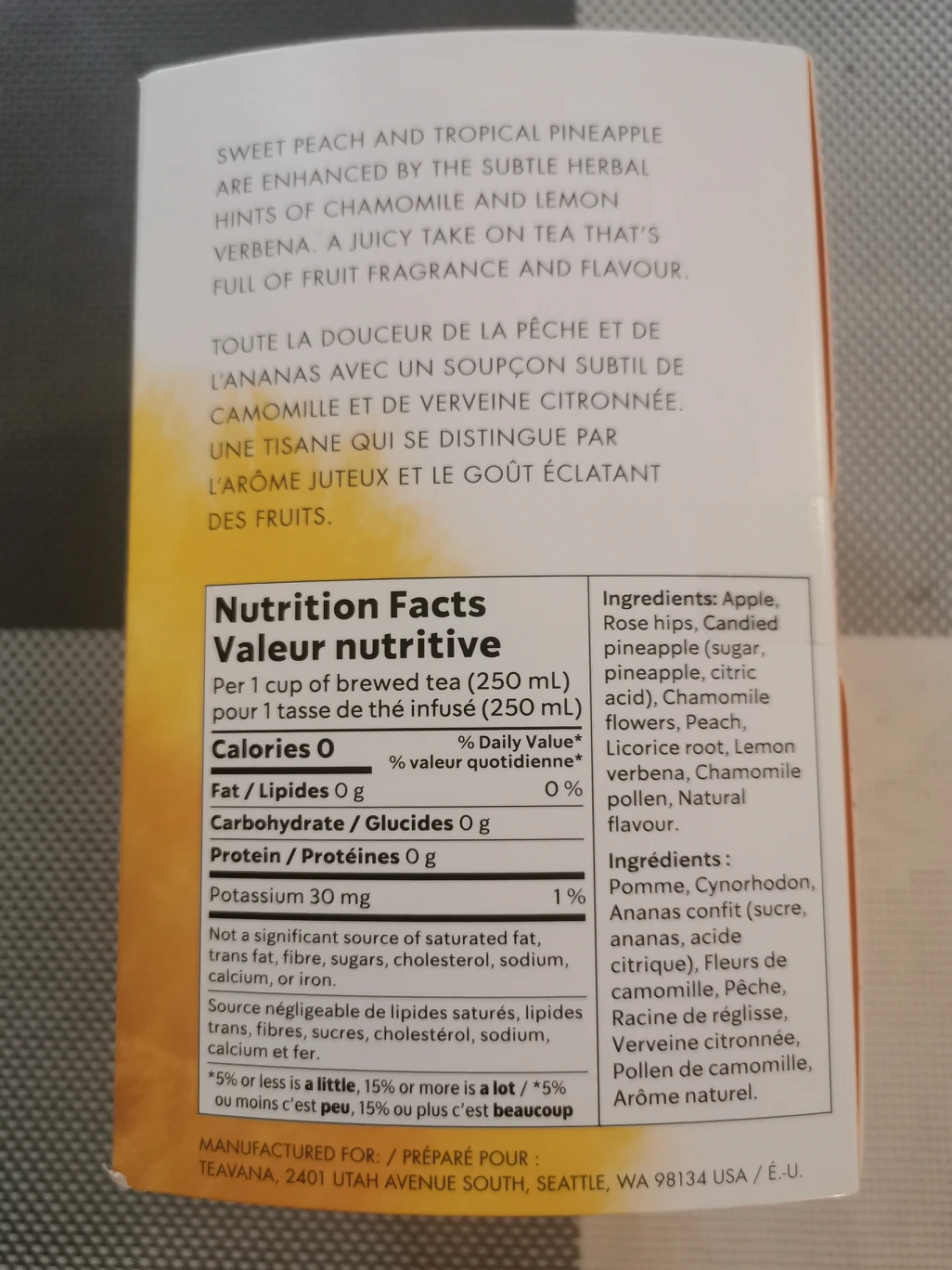 TEAVANA Peach Tranquility Tea 🍑 - photo 2