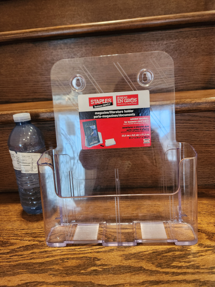 Brand New STAPLES Magazine/ literature/ brochure Holder image indicator(4)