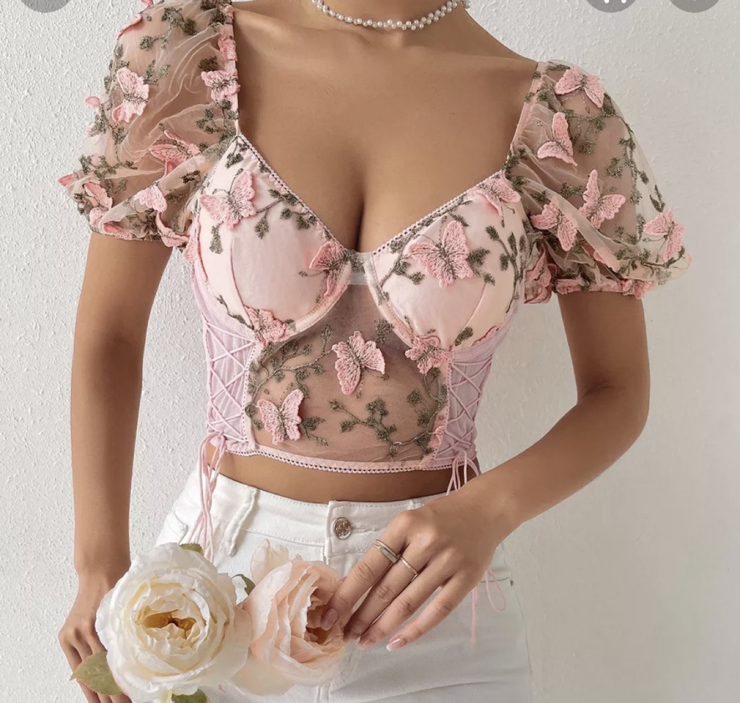 Mesh Bustier Corset Top