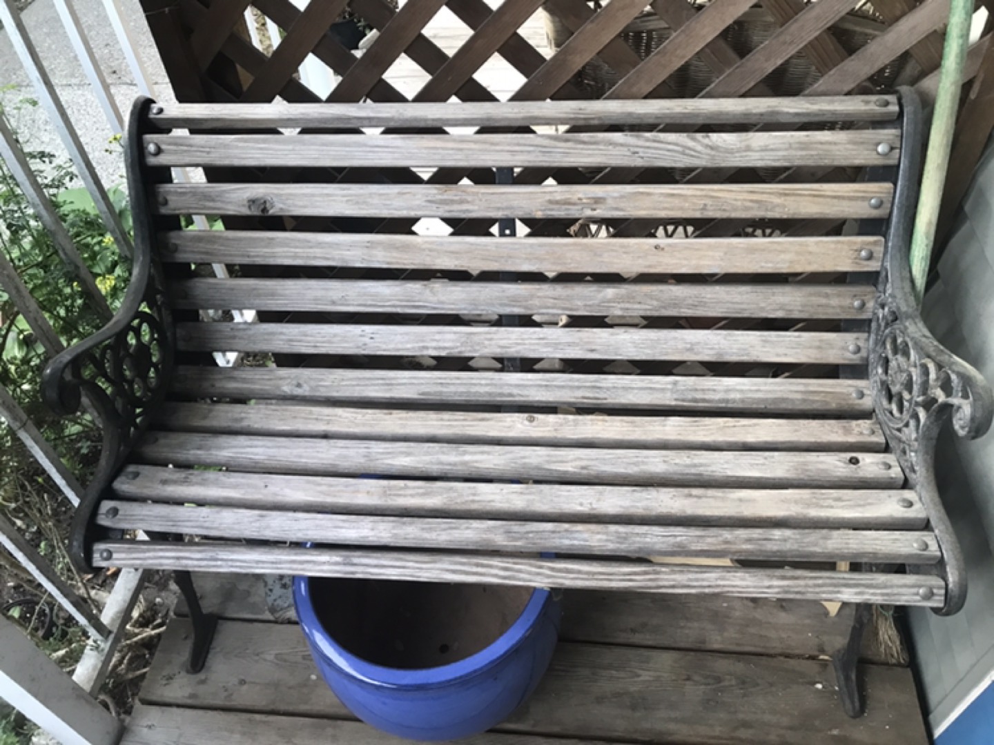 Wooden bench