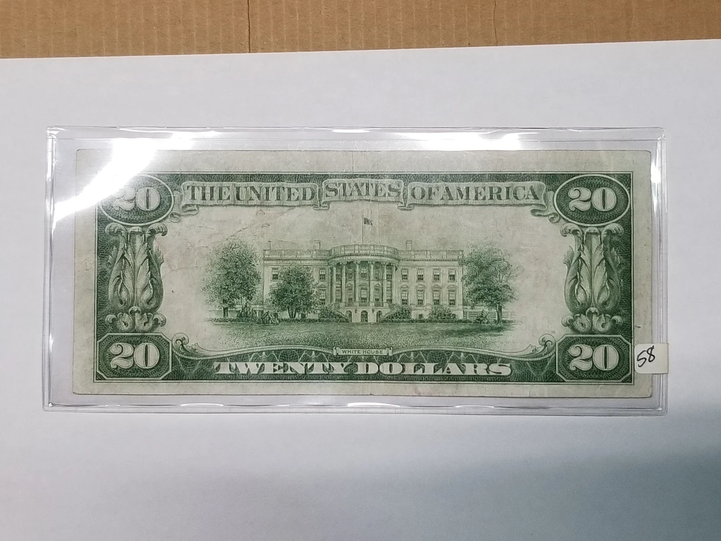 1928-B $20 Dollar Bill Federal Reserve Note Gold Clause Chicago image indicator(6)