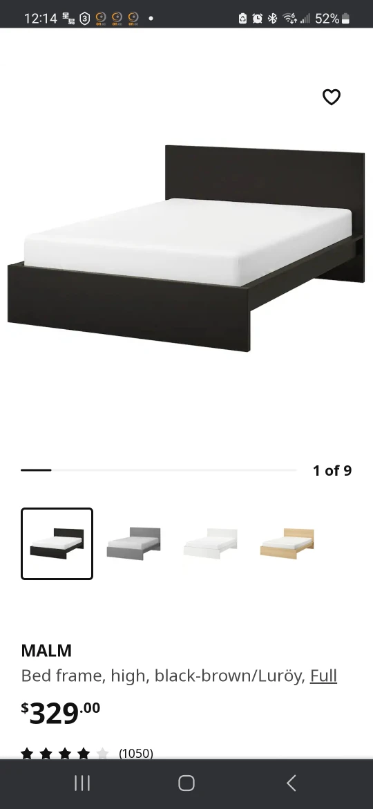 Trade it or sell it: Ikea queen bed black frame
