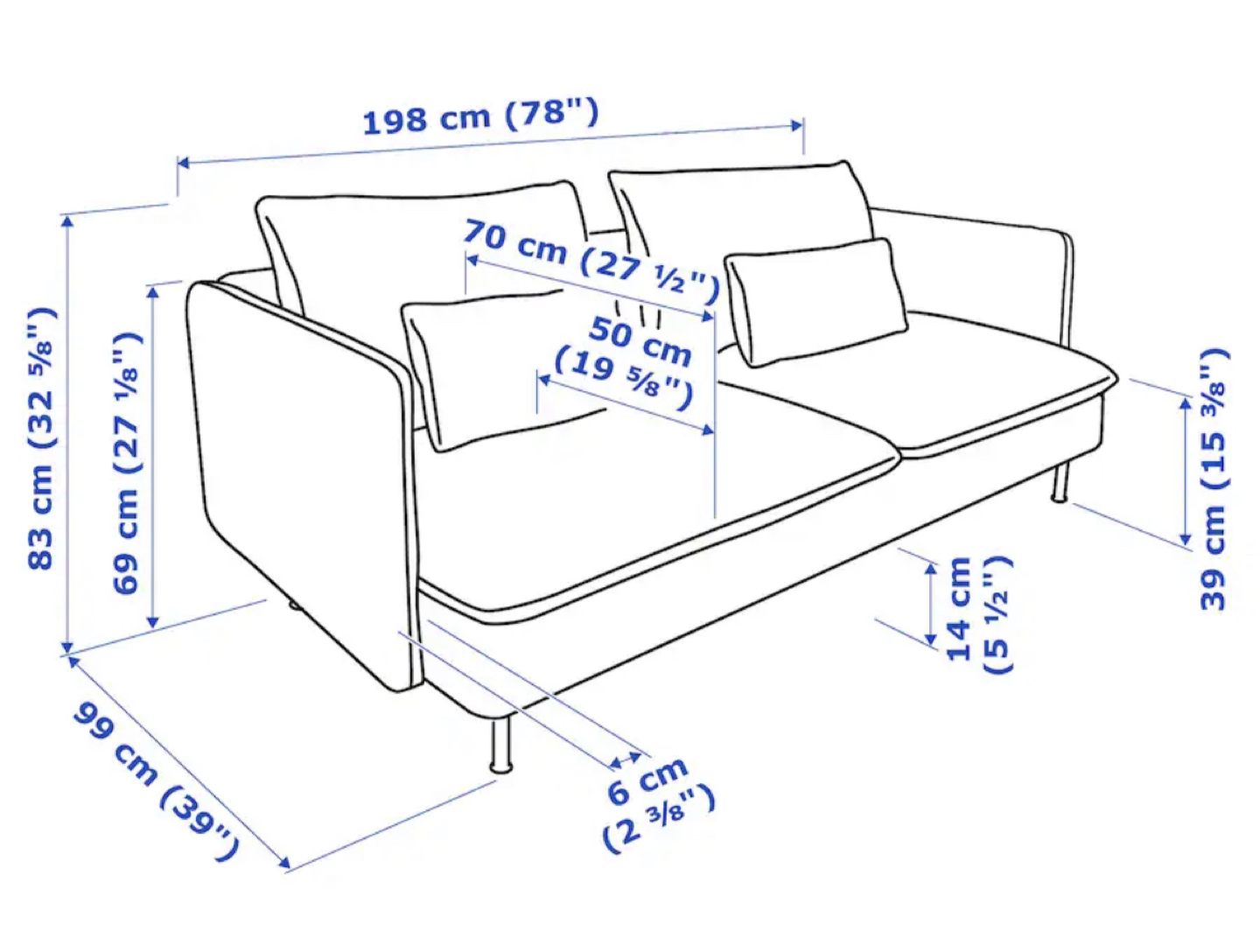 IKEA SODERHAMN SOFA - photo 3