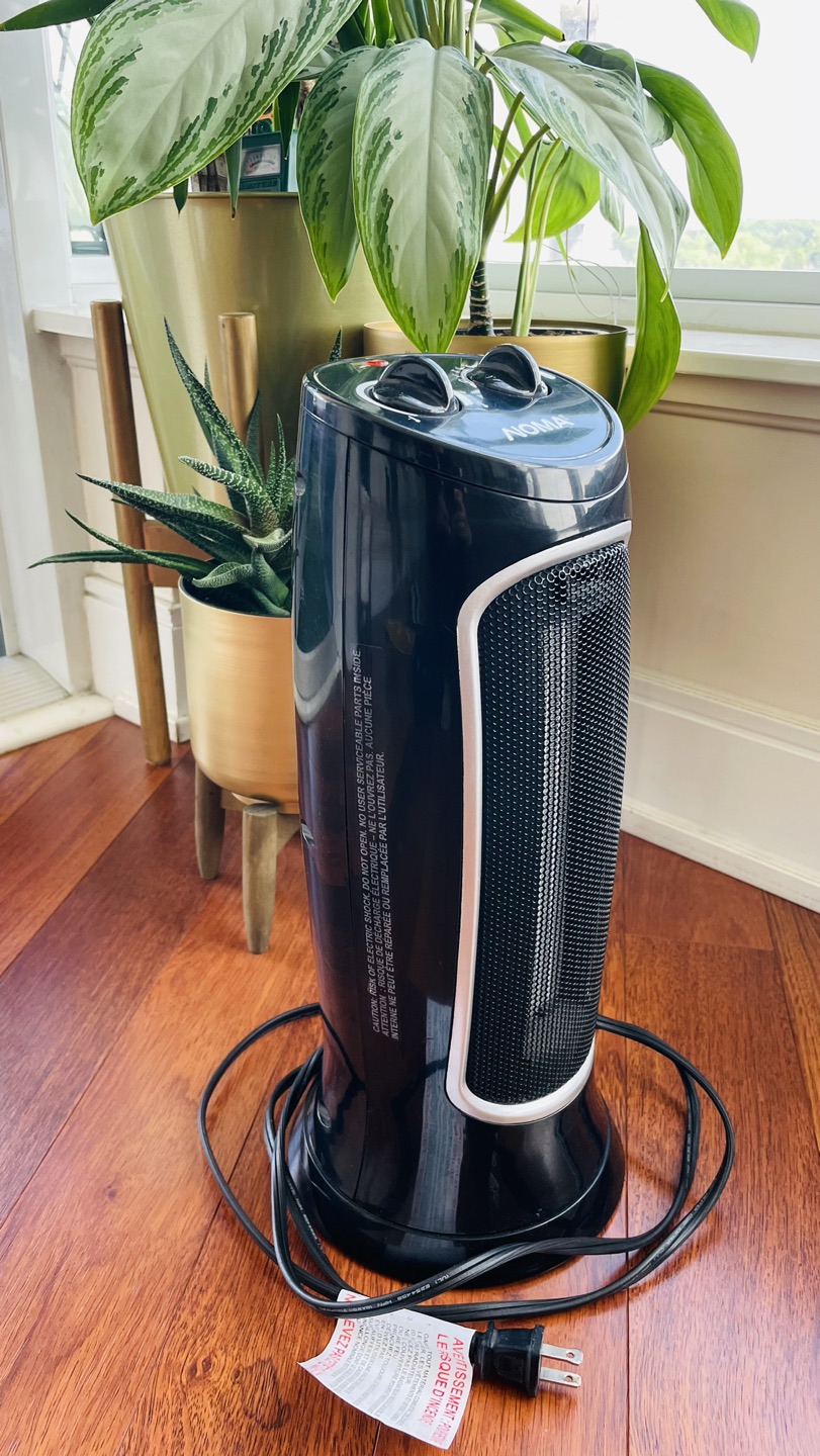 Noma Oscillating Tower Space Heater (Black) - photo 3