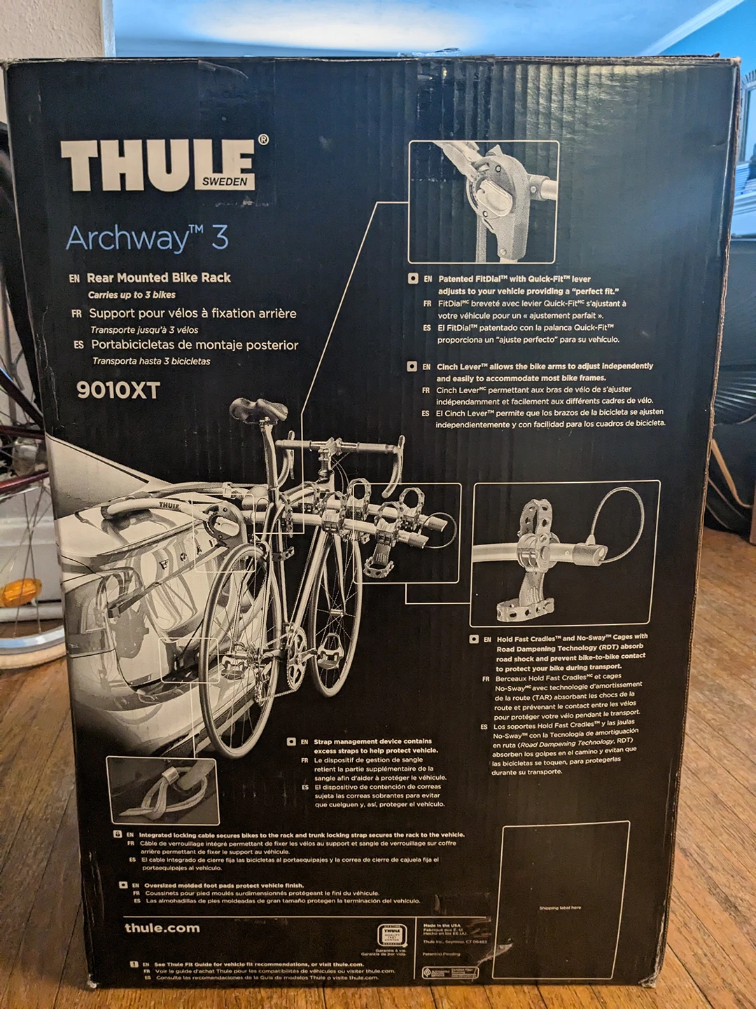 Thule rear mounted bike rack (for 3 bikes) - photo 2