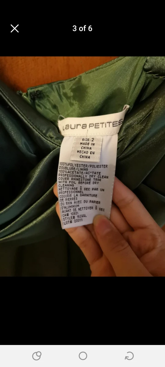 Laura Petites - Green Dress image indicator(3)