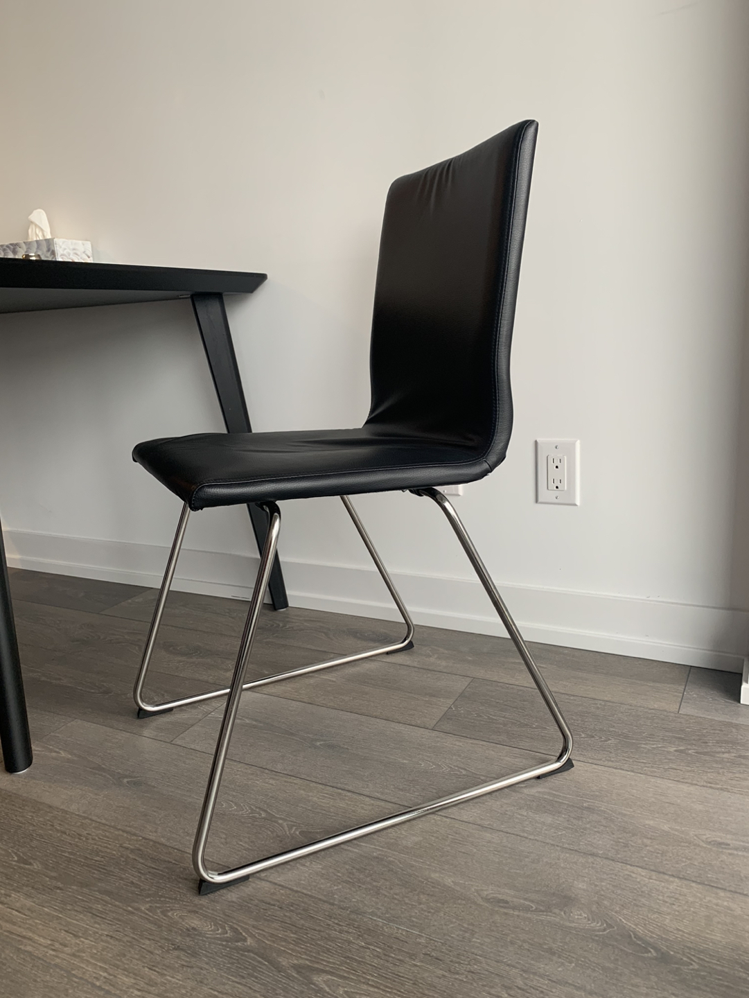 Dining black table and chairs set (or separate) - photo 3