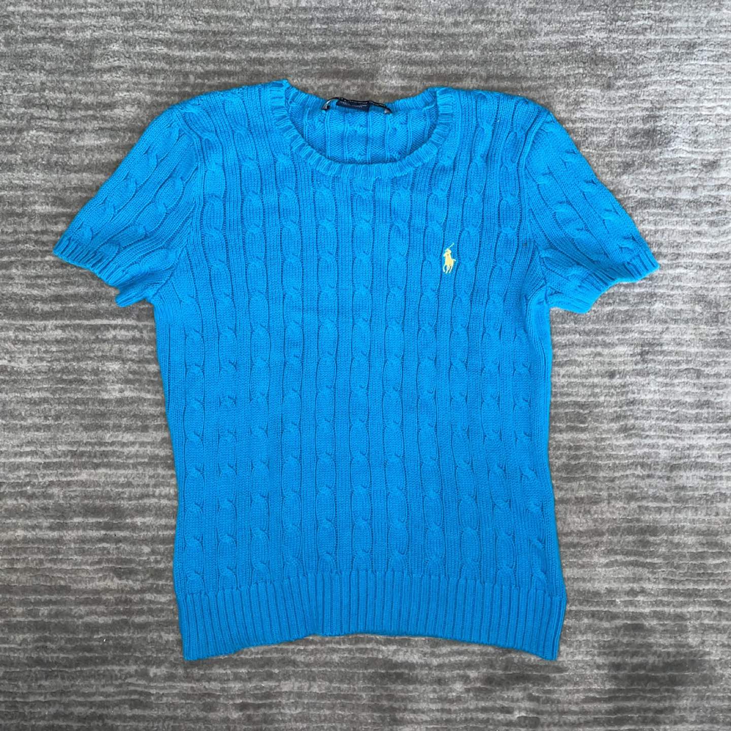 Ralph Lauren Blue Knitted Sweater Cardigan Top