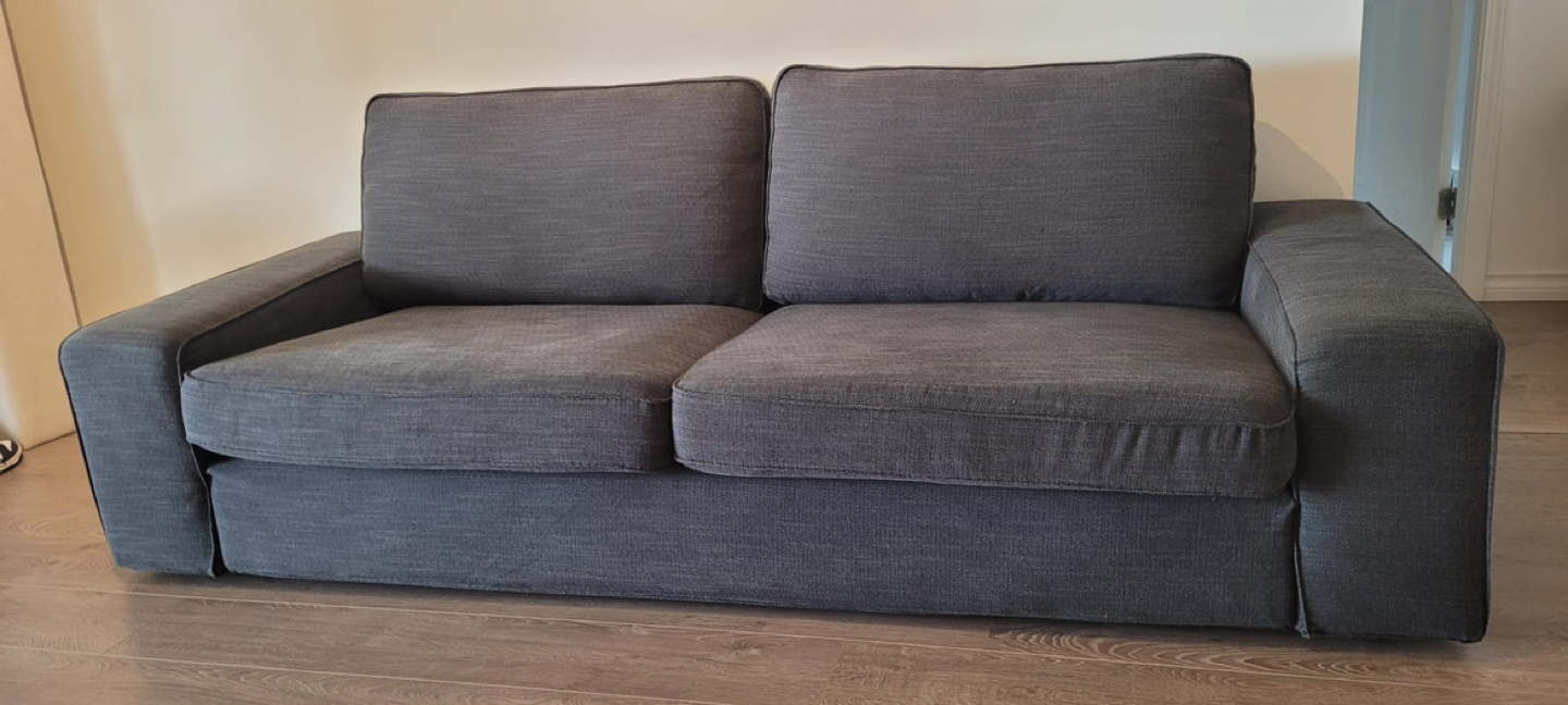 IKEA gray sofa