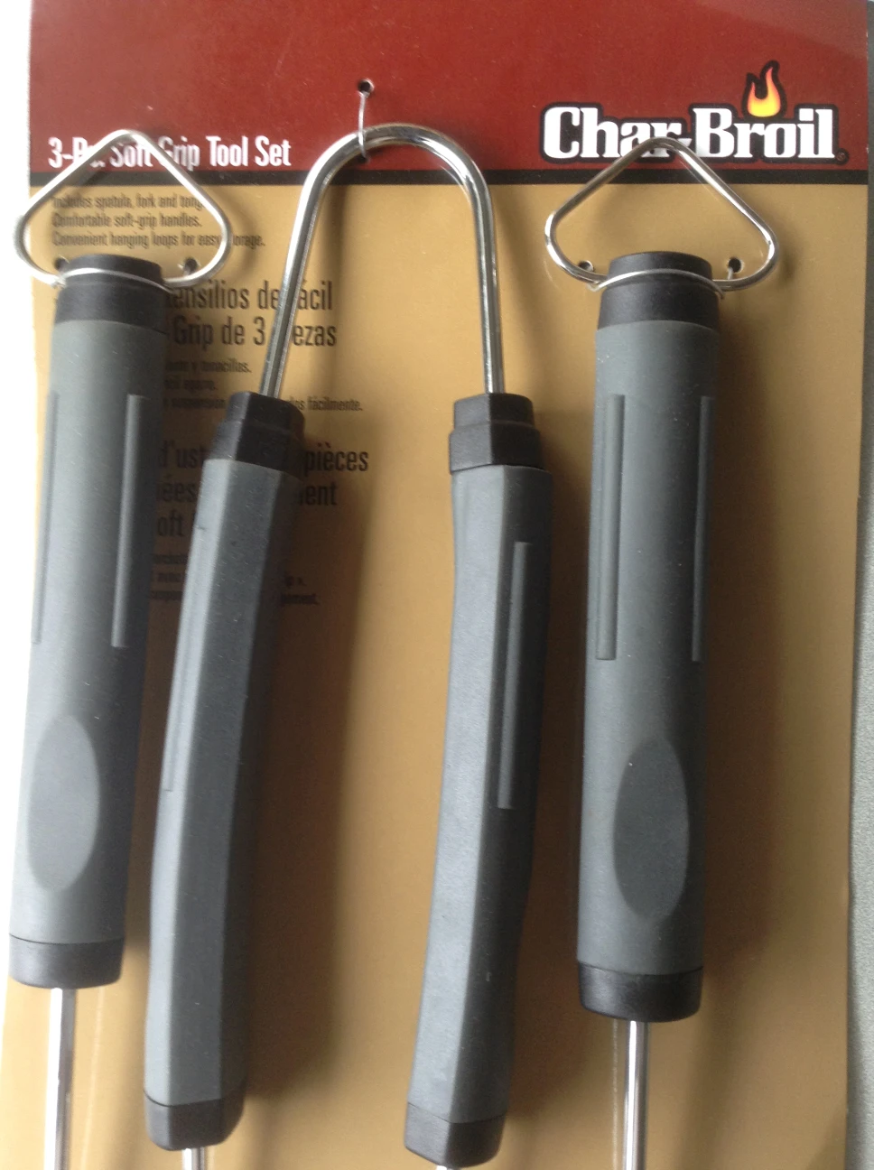 BBQ Grey handled charbroil tool sets (NEW) image indicator(2)