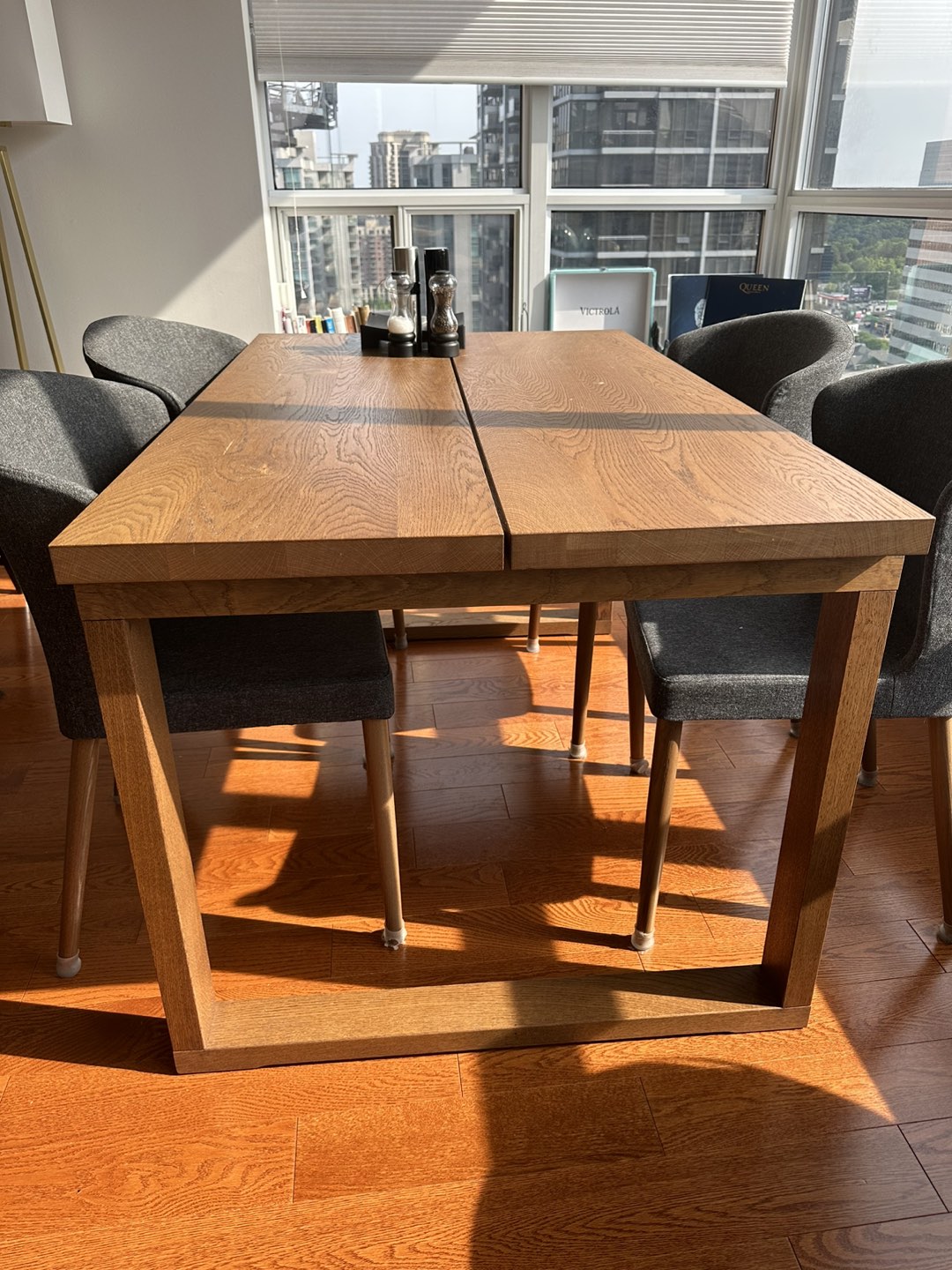 Wooden Dining Table Set, 4 Chairs - photo 2